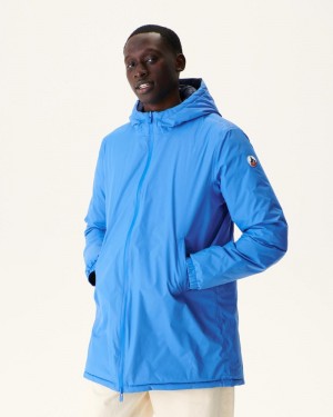 JOTT Amsterdam Long Reversible Hooded Dunjackor Herr Blå Marinblå | PRQ-1344