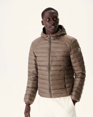 JOTT Nico Light Hooded Dunjackor Herr Grå Bruna | HVG-2961