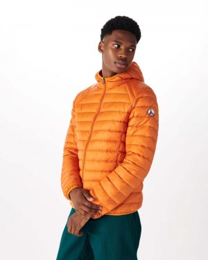 JOTT Nico Lätta Hooded Dunjackor Herr Orange | SZW-6162