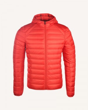 JOTT Nico Lätta Hooded Dunjackor Herr Orange | NSZ-3876