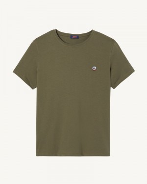 JOTT Pietro Organic Bomull T-shirt Herr Olivgröna | AVS-1261