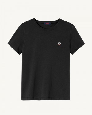 JOTT Rosas Round Neck T-shirt Dam Svarta | NQQ-7509