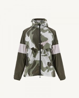 JOTT Scirocco Hooded Vindjacka Dam Ljuskhaki Camo | ZMU-9687