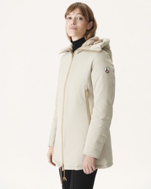 JOTT Siberian Hooded Pufferjackor Dam Beige | ZQB-7120