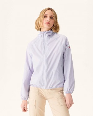 JOTT Singapore Pastel Mauve Hooded Vattentäta Jacka Dam Lila | LII-8014