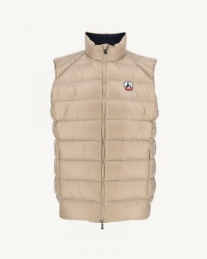 JOTT Tim Great Cold Ärmlös Dunjackor Herr Beige | VLW-6723