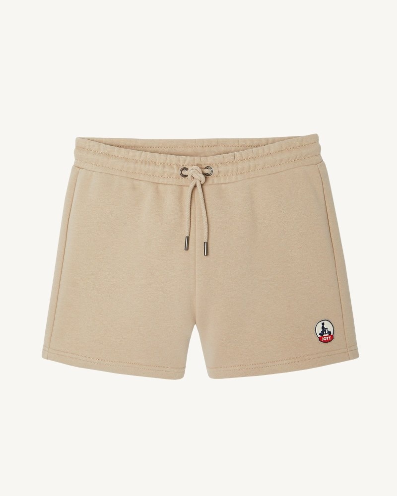 JOTT Barcelona Organic Bomull Shorts Dam Beige | SWK-7992