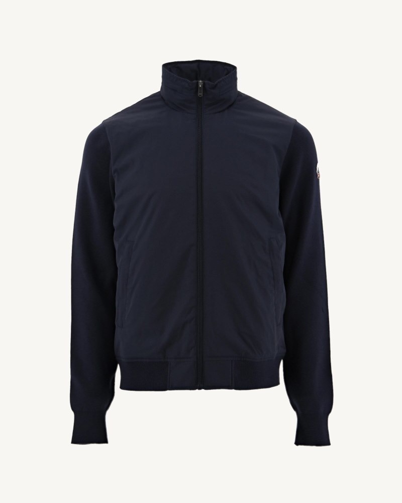 JOTT Bardenas Bi-material Hooded Jacka Herr Marinblå | PZK-3600