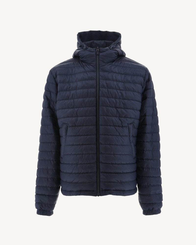 JOTT Bergen Reversible Hooded Dunjackor Herr Marinblå | RTA-6756