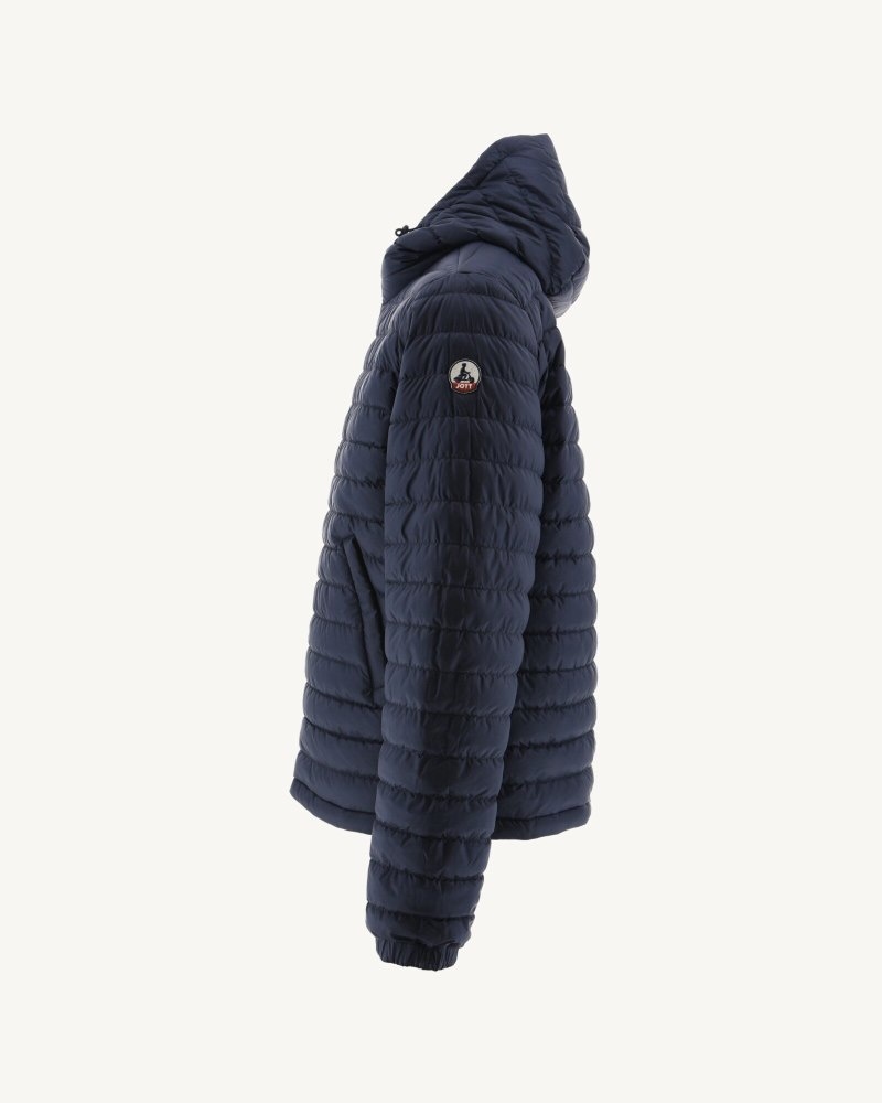 JOTT Bergen Reversible Hooded Dunjackor Herr Marinblå | RTA-6756