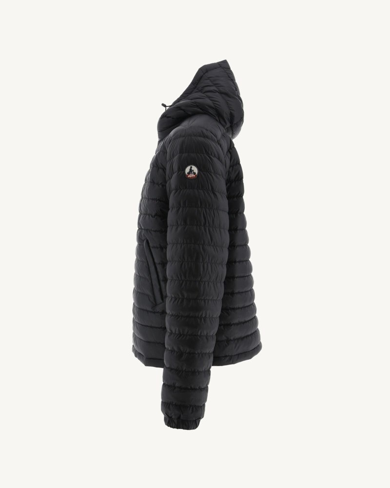 JOTT Bergen Reversible Hooded Pufferjackor Herr Svarta | HIG-2924