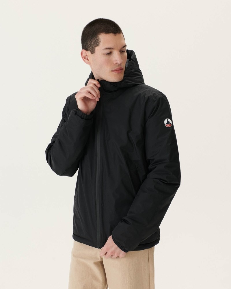 JOTT Bergen Reversible Hooded Pufferjackor Herr Svarta | HIG-2924