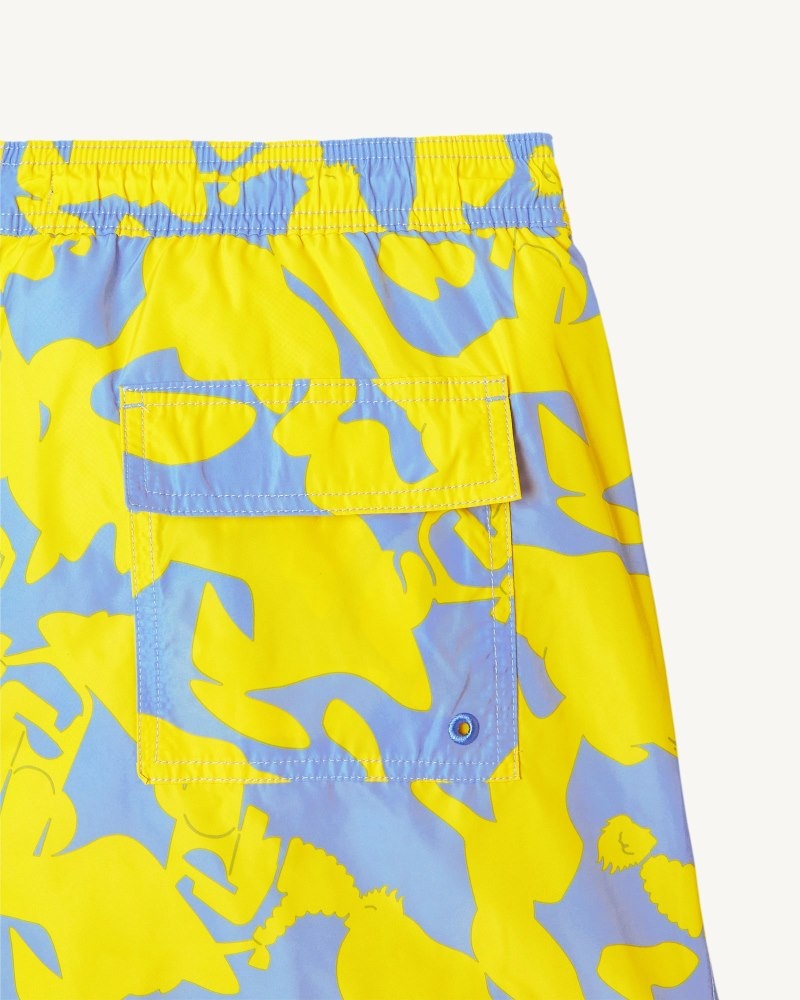 JOTT Biarritz Swim Shorts Herr Camo Rosa Orange | PZU-3280