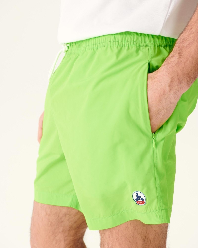 JOTT Biarritz Swim Shorts Herr Gröna Vita | NSN-0779