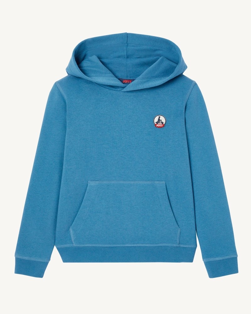 JOTT Bilbao Jeans Blue Hoodie Barn Blå | JXY-7797