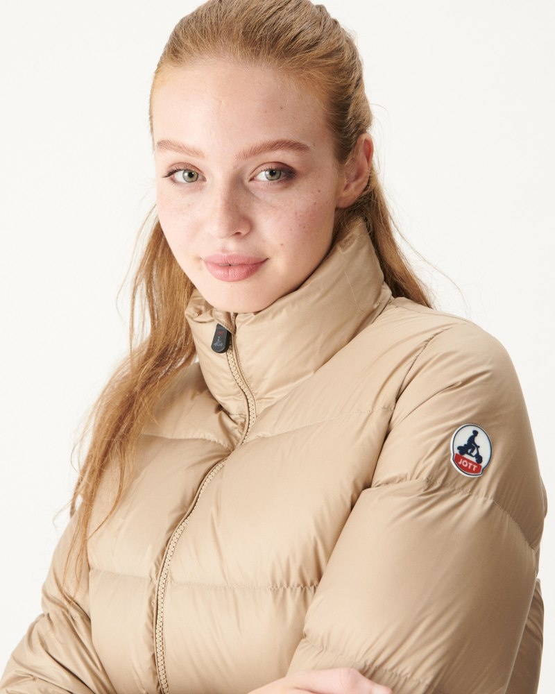 JOTT Cardiff Great Cold Quiltad Dunjackor Dam Beige | BZH-2128