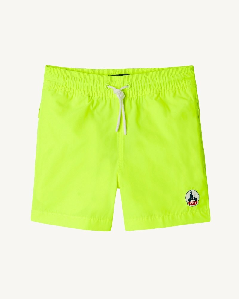 JOTT Cassis Neon Yellow Swim Shorts Barn Marinblå | MNY-5883