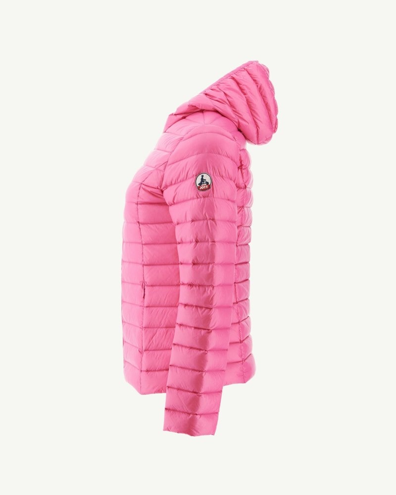 JOTT Cloe Light Hooded Dunjackor Dam Rosa | JZJ-0201