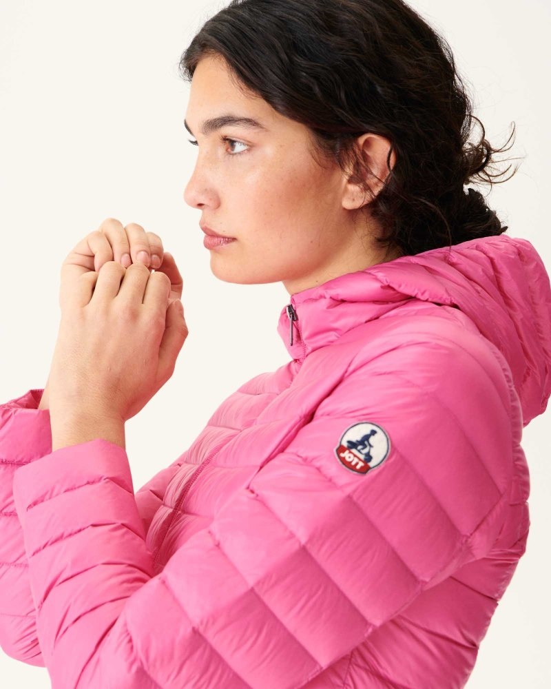 JOTT Cloe Light Hooded Dunjackor Dam Rosa | JZJ-0201