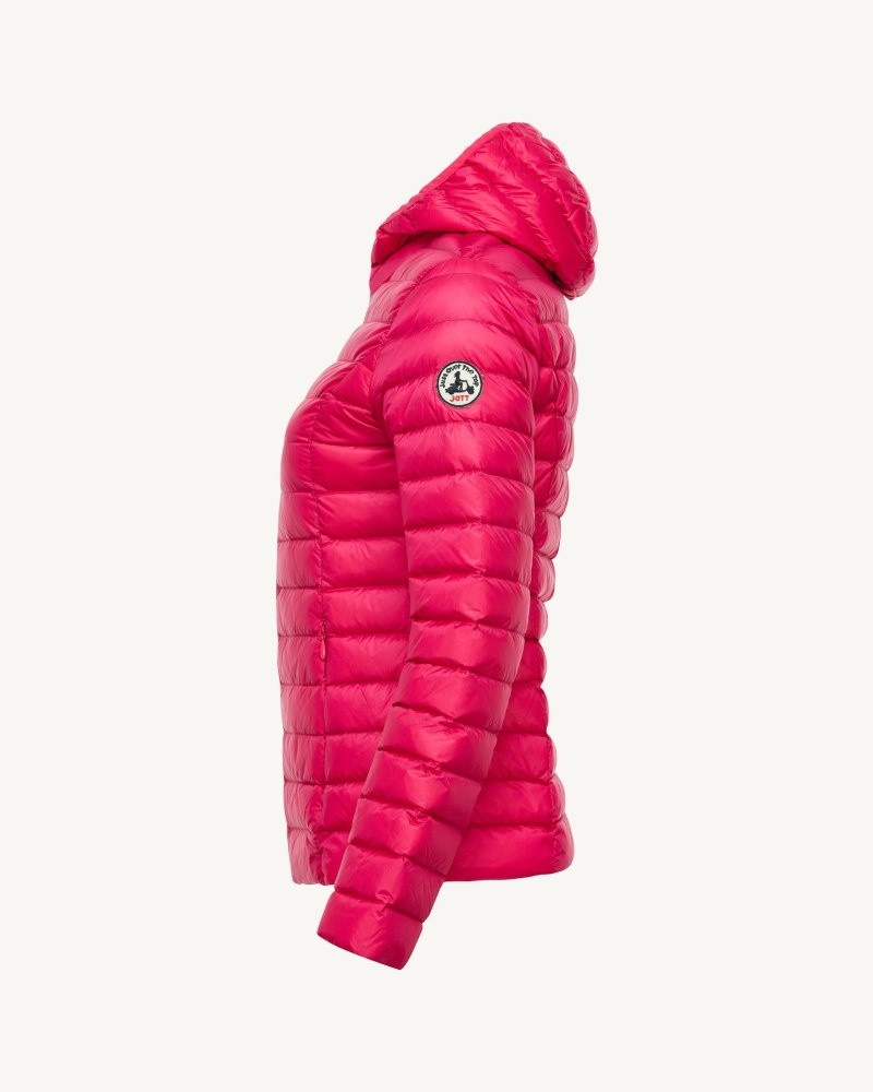 JOTT Cloe Lätta Hooded Dunjackor Dam Fushia | IUL-6183