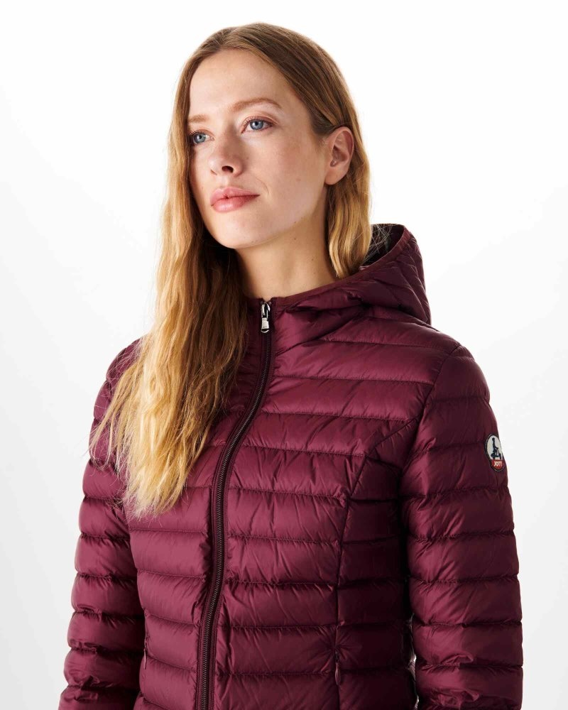 JOTT Cloe Lätta Hooded Dunjackor Dam Lila | TUB-1473