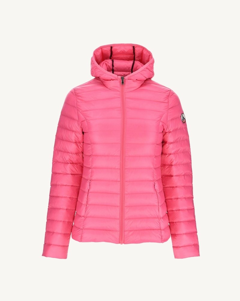 JOTT Cloe Lätta Hooded Dunjackor Dam Rosa | IRS-6161