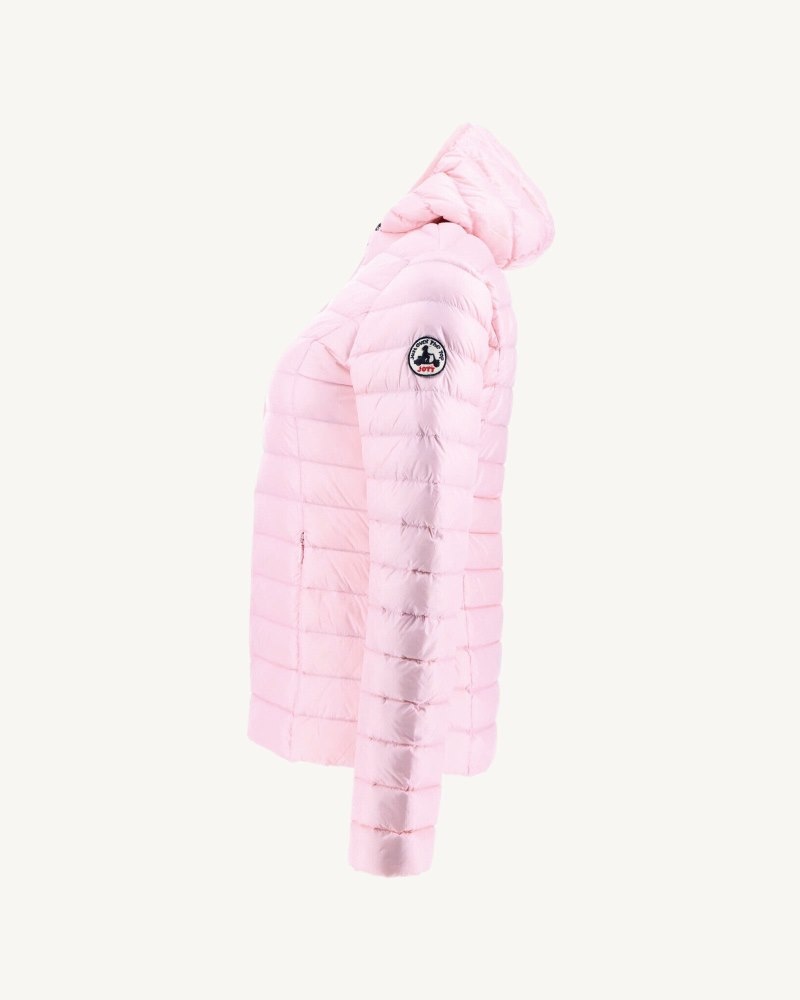 JOTT Cloe Lätta Hooded Dunjackor Dam Rosa | ZRQ-4846