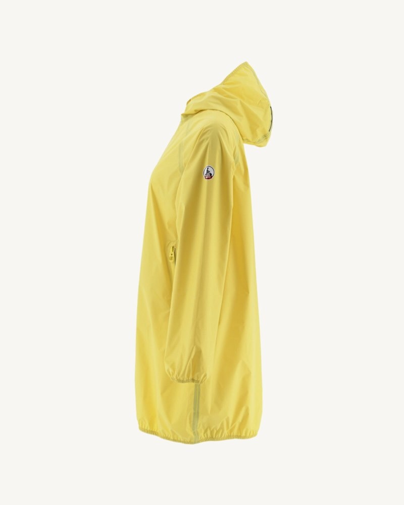 JOTT Copenhagen Long Hooded Jacka Dam Ljusgula | YXP-4284