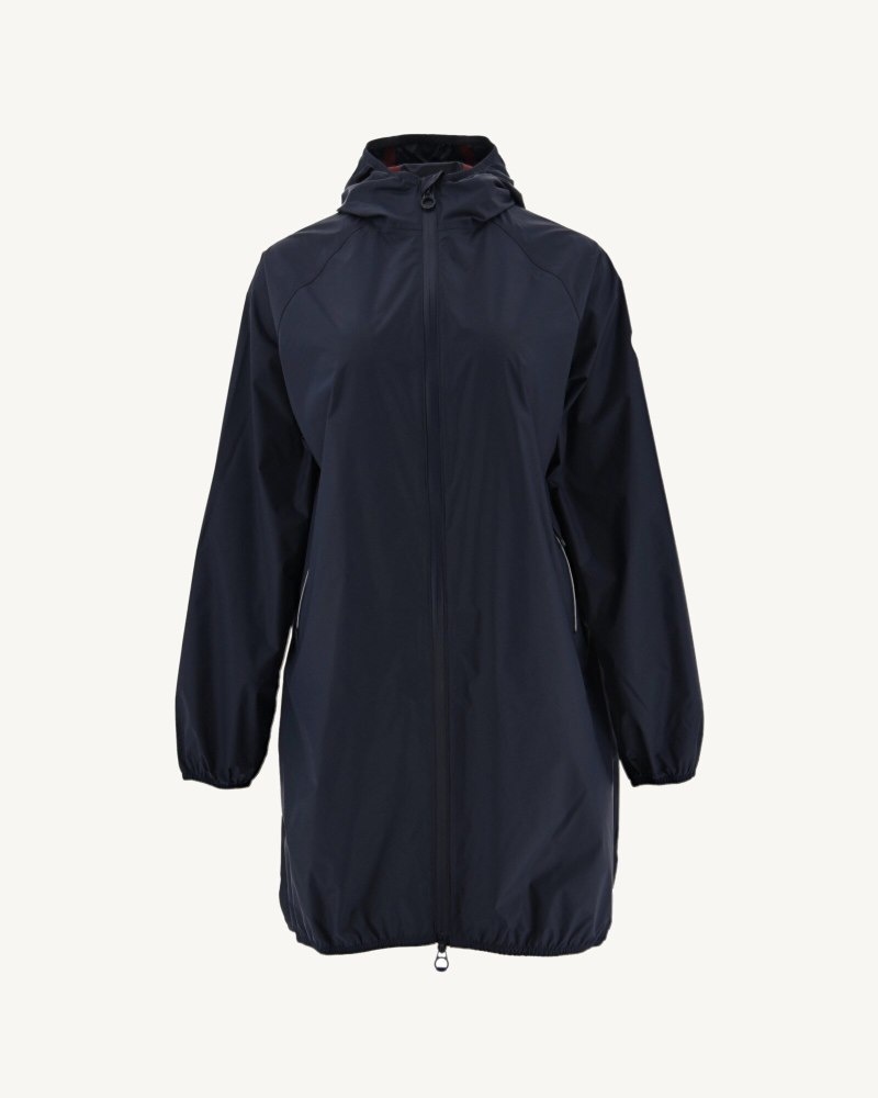 JOTT Copenhagen Long Hooded Jacka Dam Marinblå | MPE-3176