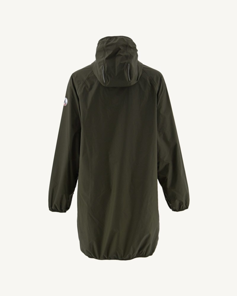 JOTT Copenhagen Long Hooded Jacka Dam Olivgröna | SBQ-5382