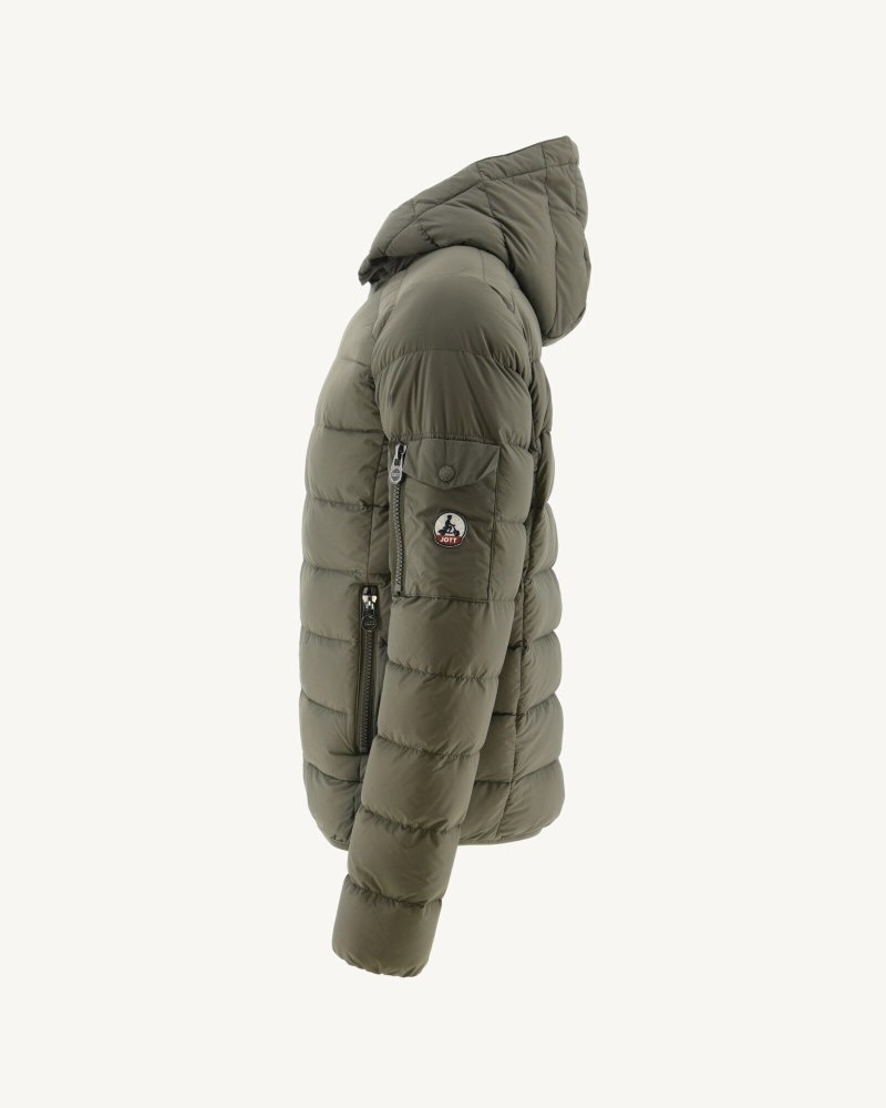 JOTT Extreme Cold Adrien Hooded Dunjackor Herr Olivgröna | EIA-6157