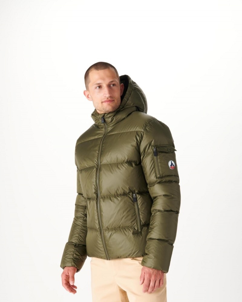 JOTT Extreme Cold Java Hooded Dunjackor Herr Olivgröna | HUX-9106