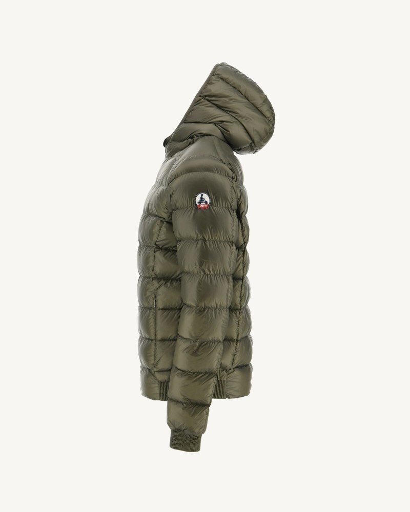 JOTT Extreme Cold Nat Hooded Dunjackor Herr Olivgröna | PQV-3587