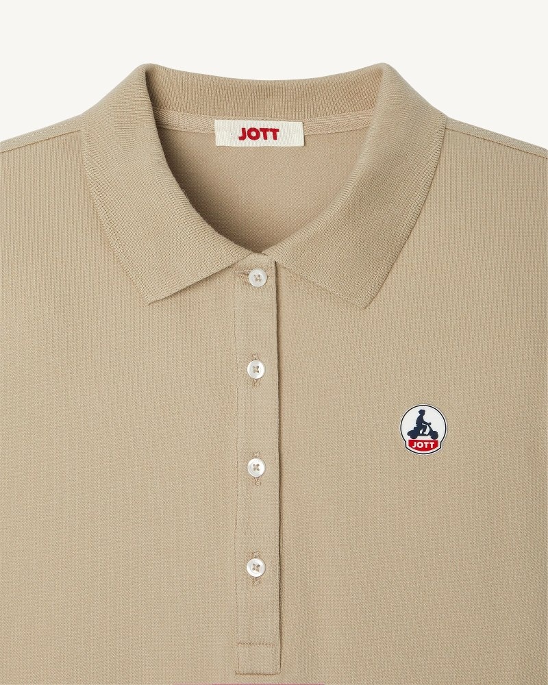 JOTT Franca Beige Piketröja Dam Beige | OCA-0593