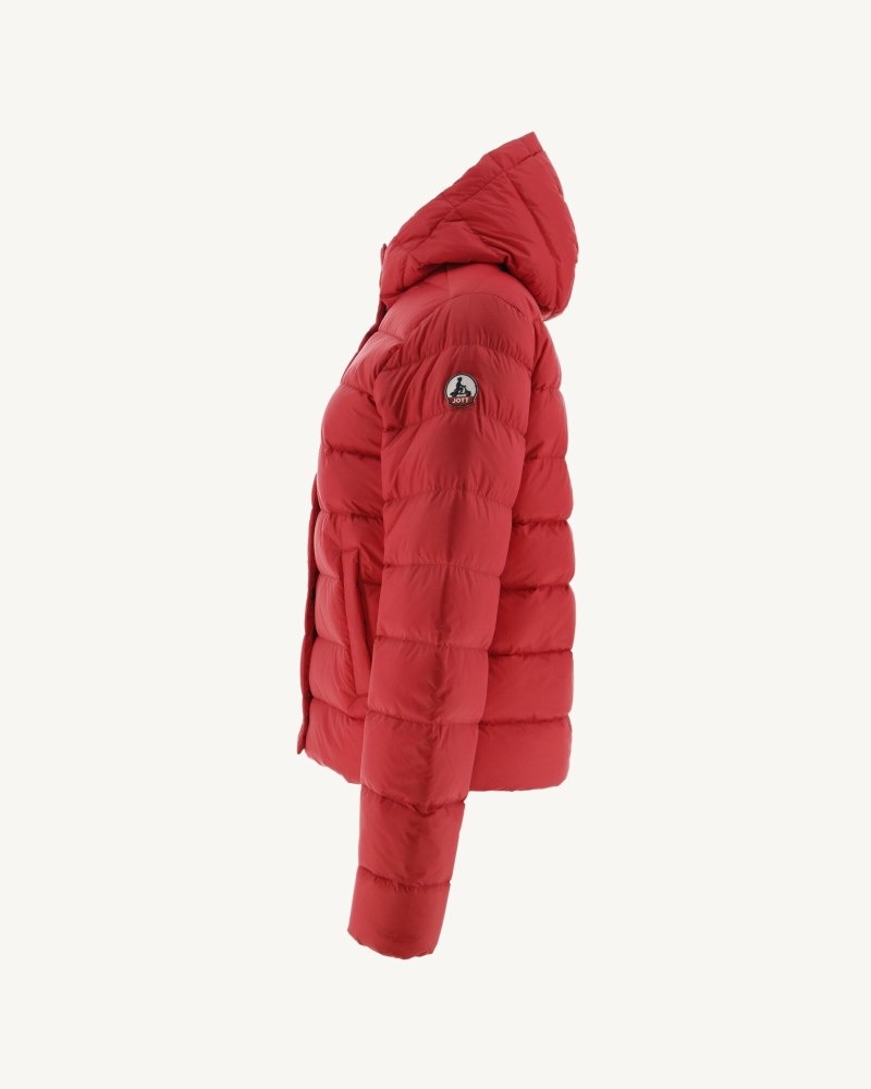 JOTT Jane Hetero Hooded Vadderade Jackor Dam Röda | DEW-7139