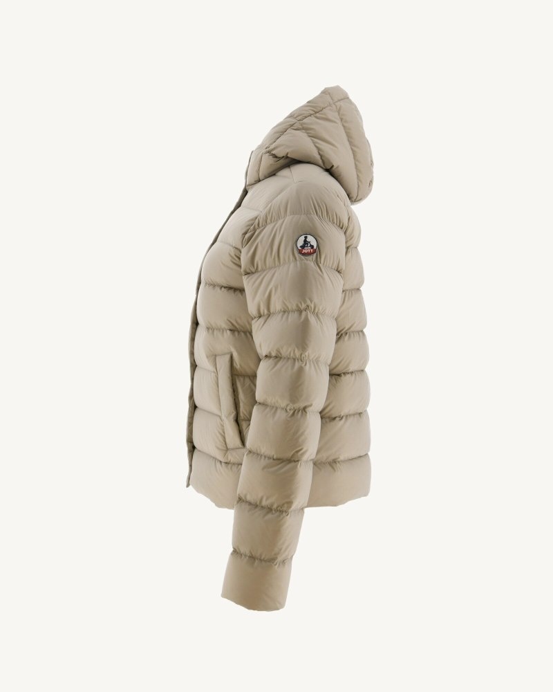 JOTT Jane Hetero Hooded Vadderade Jackor Dam Beige | MAP-0465