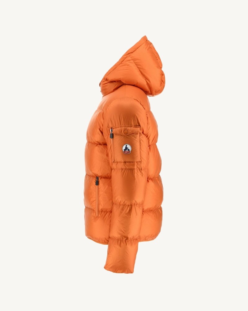 JOTT Java Extreme Cold Hooded Dunjackor Herr Orange | SRA-0794