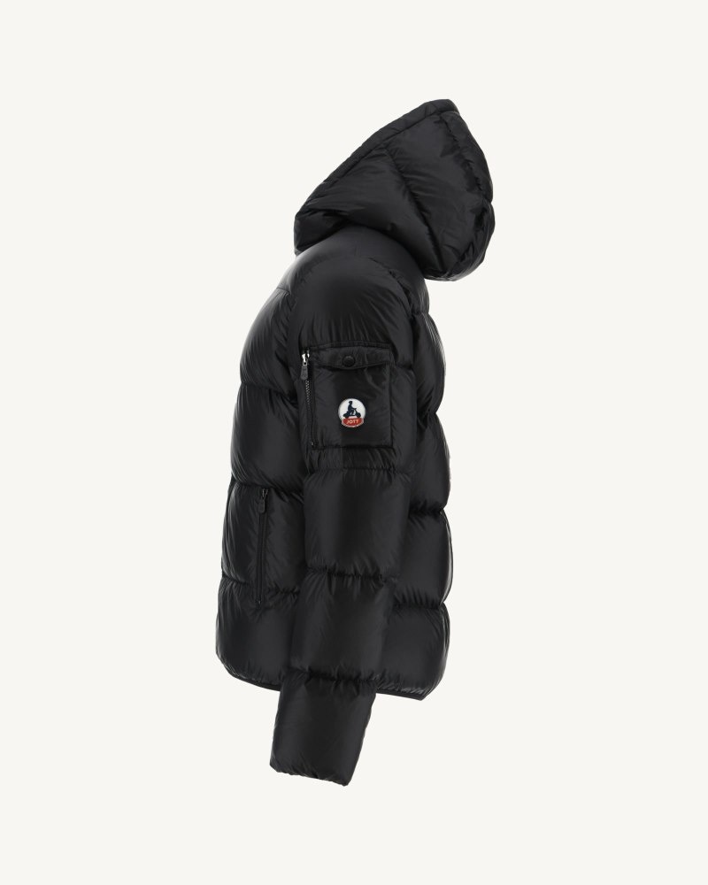 JOTT Java Great Cold Hooded Dunjackor Herr Svarta | XIQ-9833