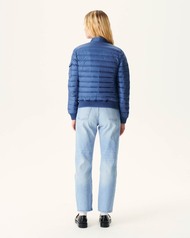 JOTT Jeans Lätta Vadderade Jackor Dam Blå | OUP-5771