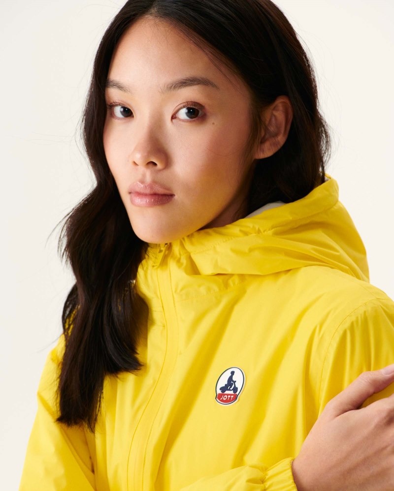 JOTT Kara Reversible Hooded Ultralight Dunjackor Dam Citron | FRJ-4433