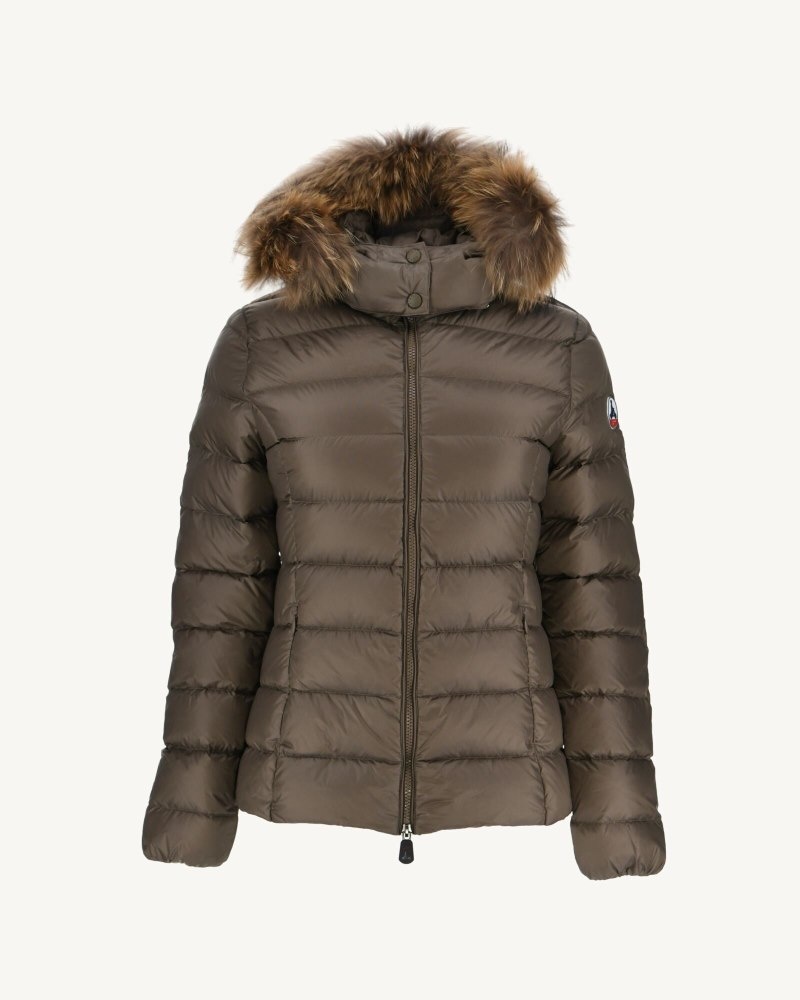 JOTT Luxe Extreme Cold Hooded Dunjackor Dam Grå Bruna | ALL-8003