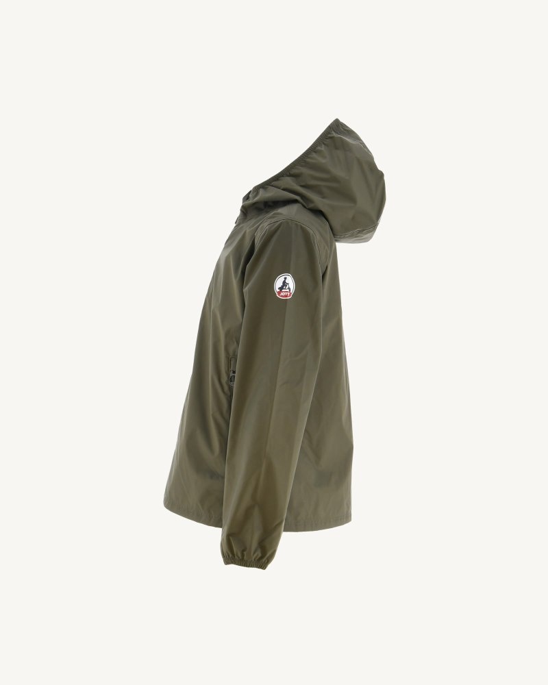 JOTT Madeira Vattentäta Hooded Jacka Barn Olivgröna | LYN-7631