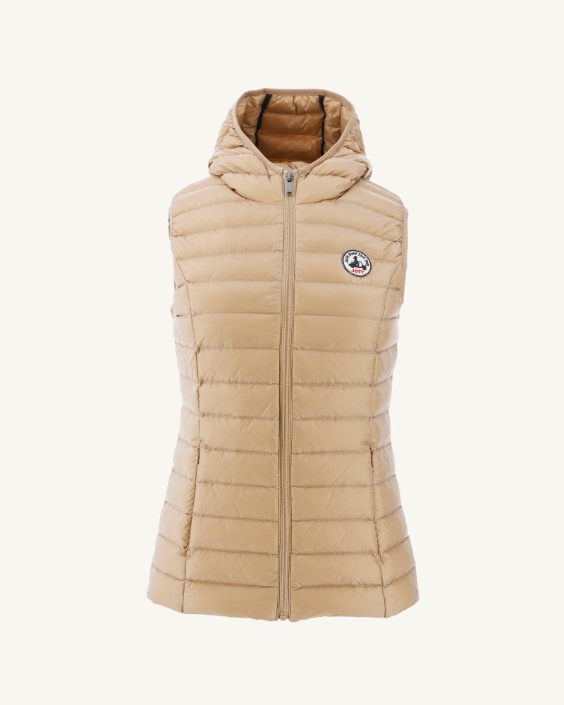 JOTT Mali Light Ärmlös Vadderade Jackor Dam Beige | OEZ-7531