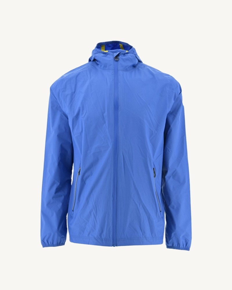 JOTT Manila Packable Hooded Jacka Herr Blå | IBG-5142