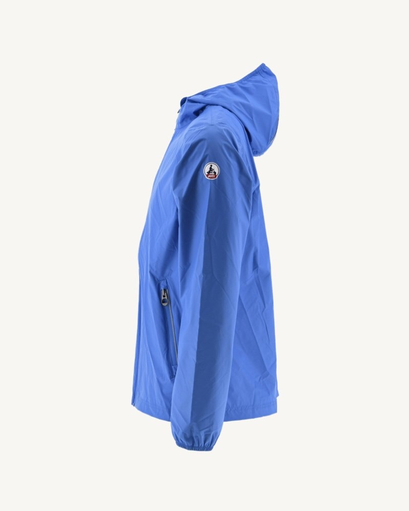 JOTT Manila Packable Hooded Jacka Herr Blå | IBG-5142