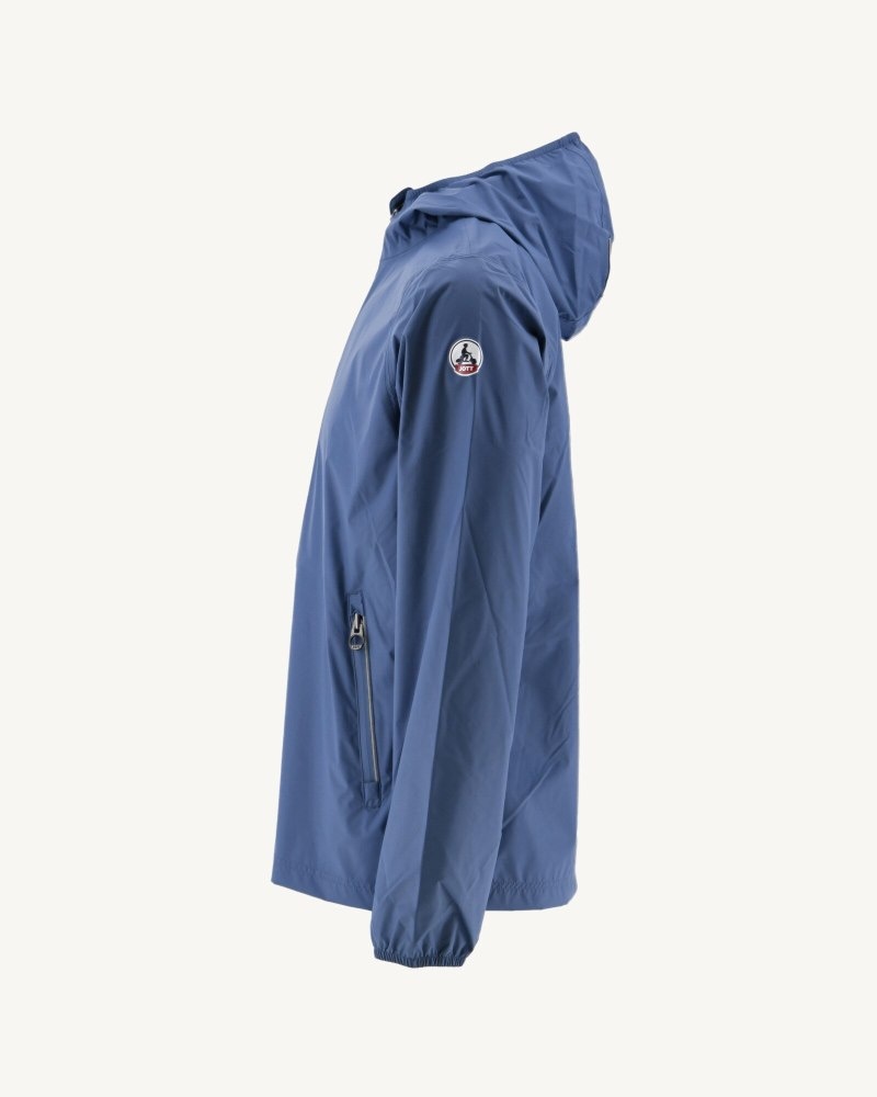 JOTT Manila Packable Hooded Jacka Herr Blå | HTF-6304