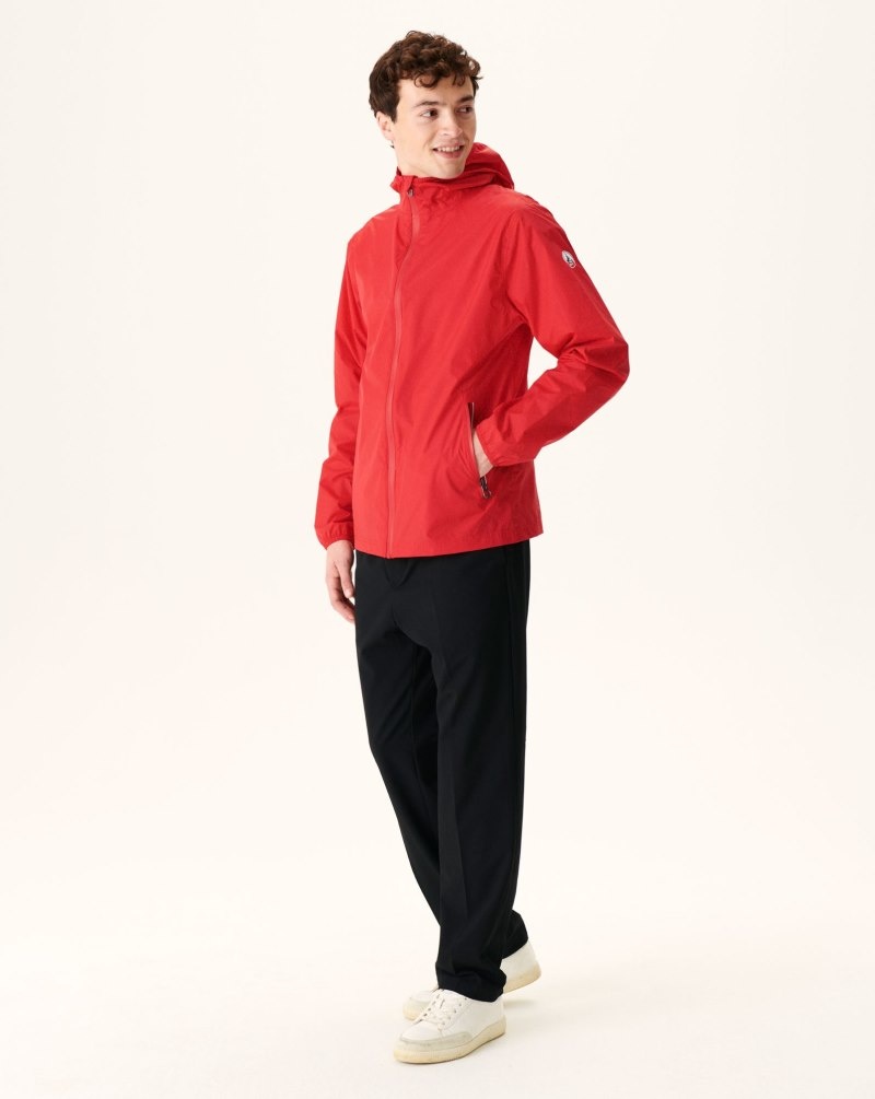 JOTT Manila Packable Hooded Jacka Herr Röda | UHZ-0160