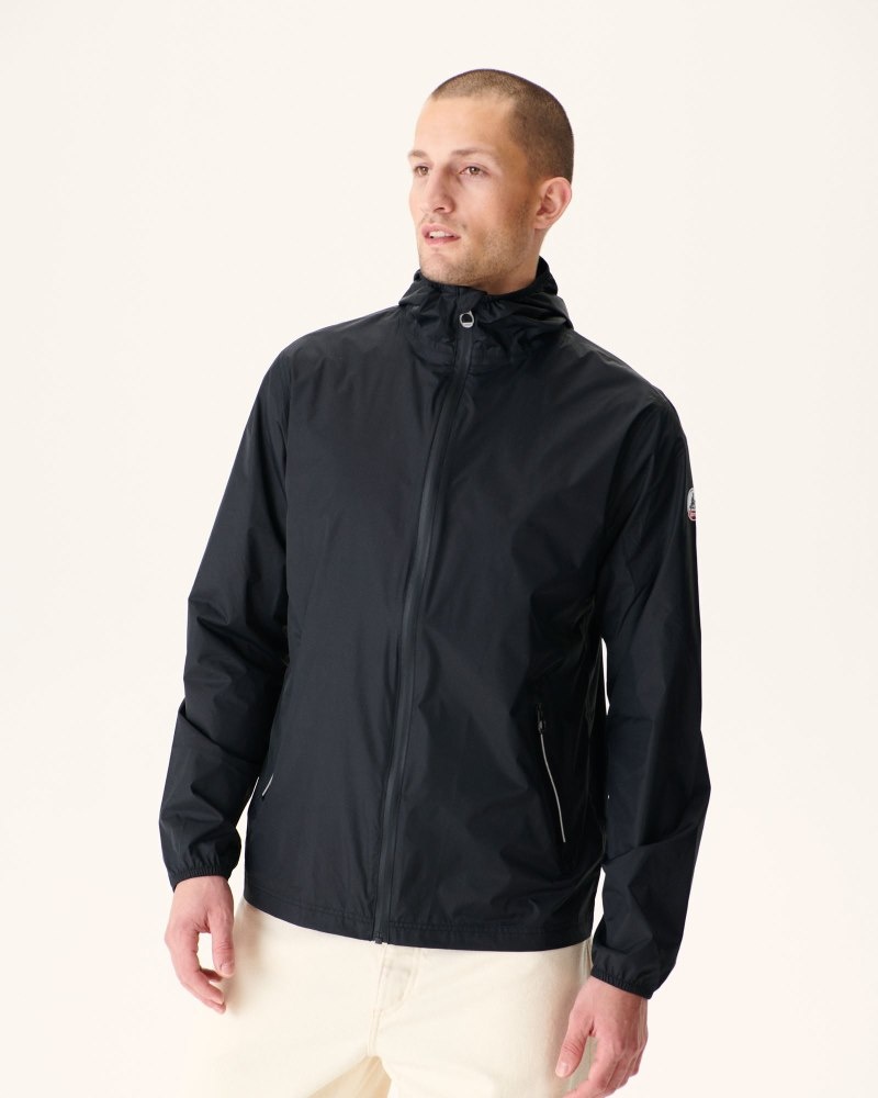 JOTT Manila Packable Hooded Jacka Herr Svarta | JNV-7294