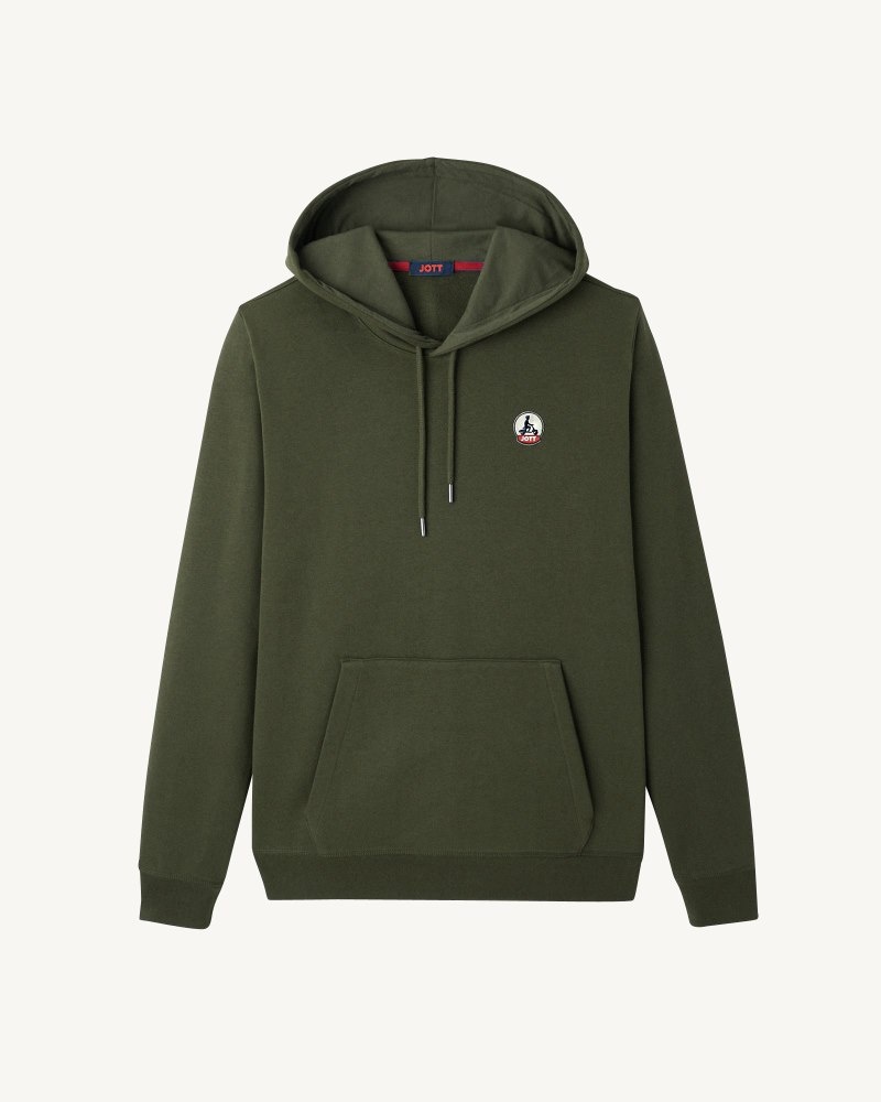 JOTT Mataro Hoodie Herr Olivgröna | KHF-3401