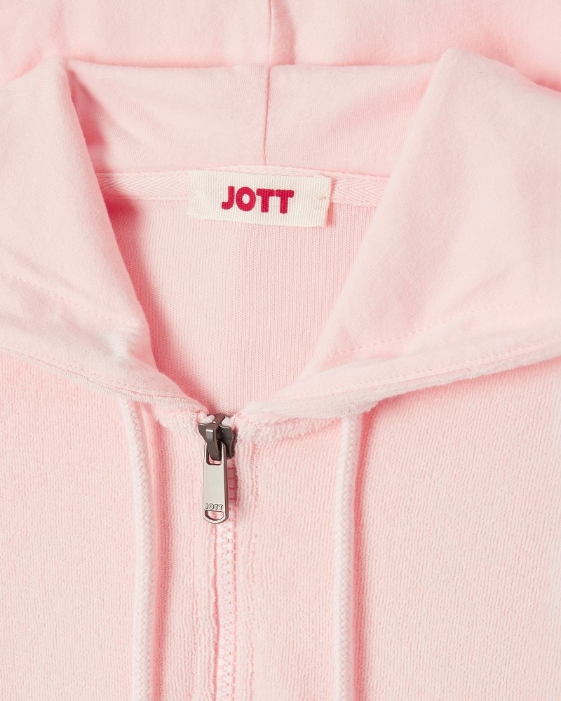 JOTT Meg Light Pink Toweling Klänning Dam Vita | QJE-2383